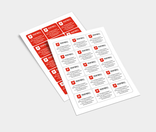 Печать стикеров в Минске