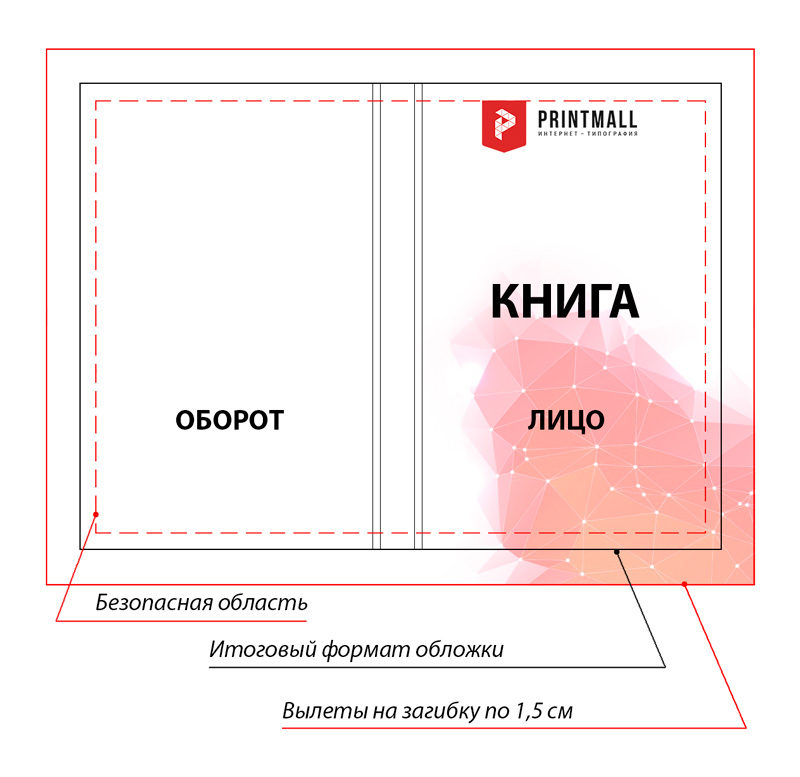 Макет книжной обложки