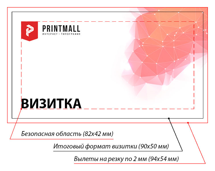 Макет визитки